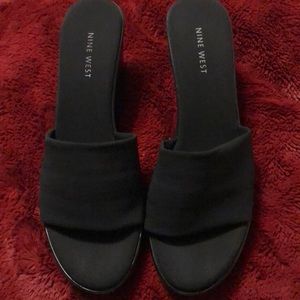 Nine West wedge slides!